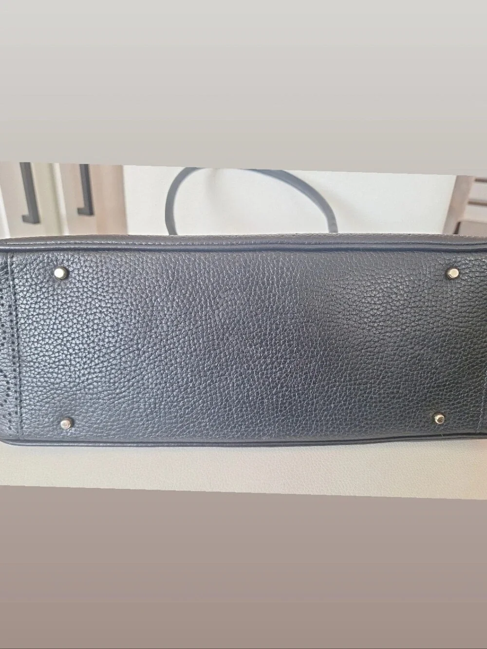 Kate Spade Black Leather Satchel EUC